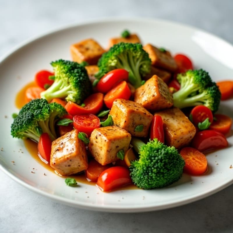 Maple Glazed Tempeh Stir-Fry