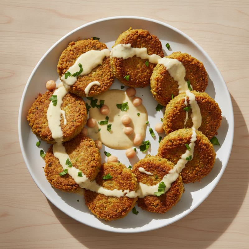 Crispy Falafel with Tahini