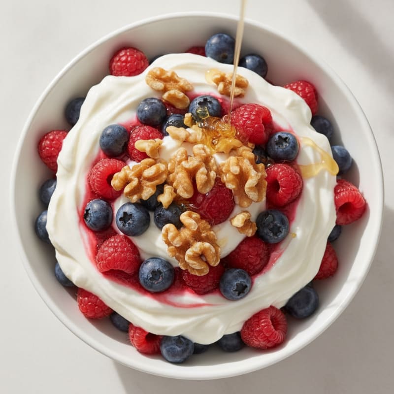 Creamy Greek Yogurt and Mixed Berry Protein Parfait
