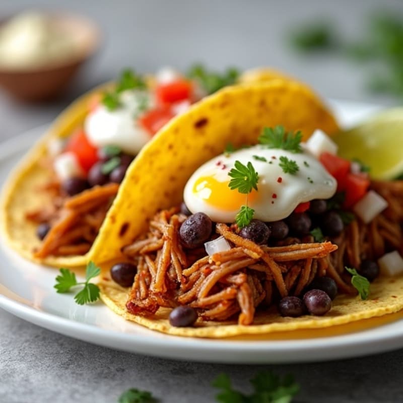 Crispy Slow-Cooked Shredded Pork Tacos