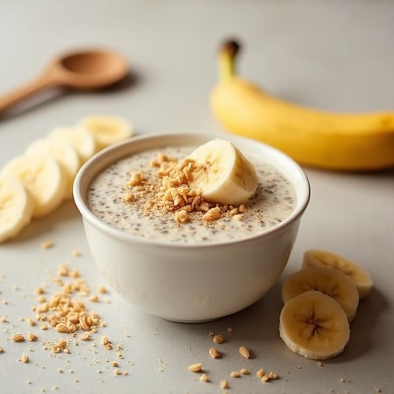 Creamy Protein Chia Pudding with Fresh Banana