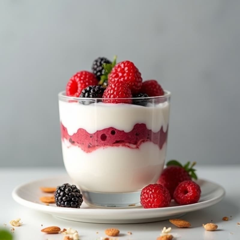 Creamy Greek Yogurt Protein Parfait with Mixed Berries
