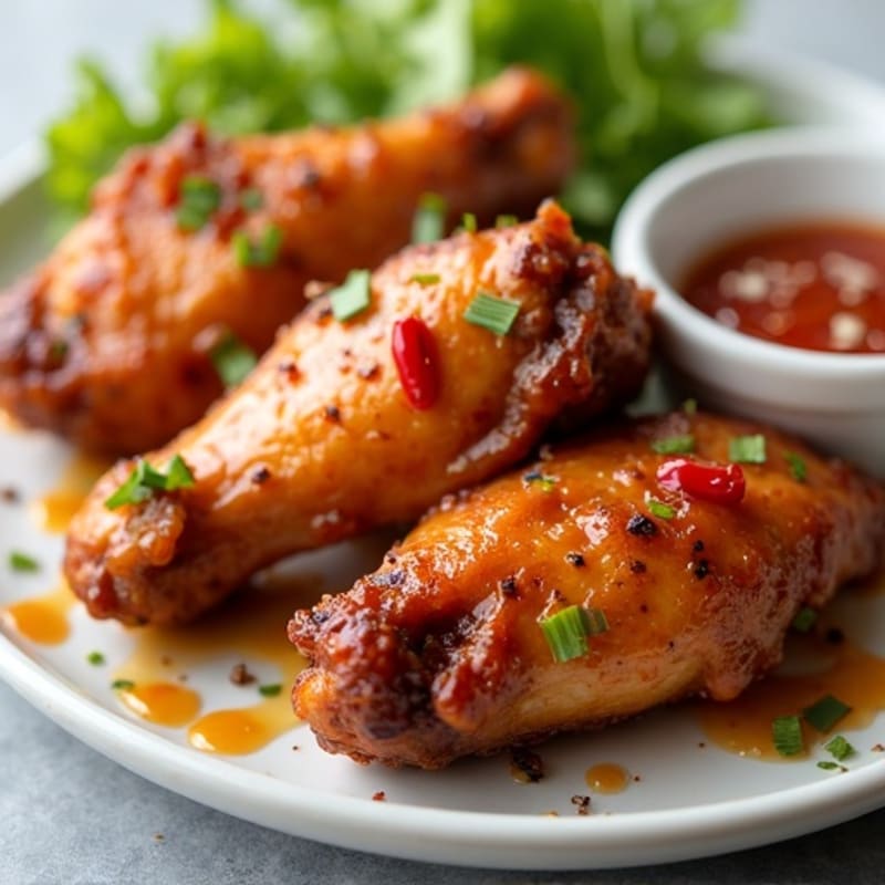 Crispy Baked Honey-Garlic Chicken Wings