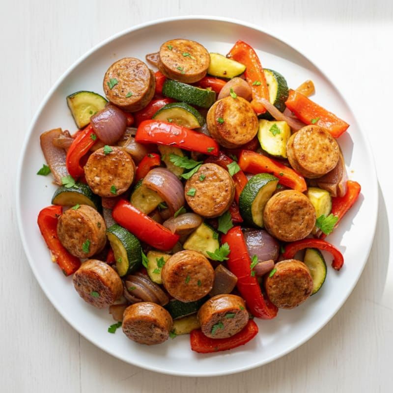 Sheet Pan Sausage and Roasted Vegetables