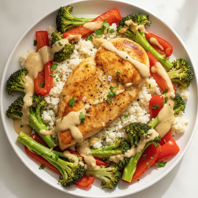 Lemon-Herb Chicken with Roasted Vegetables