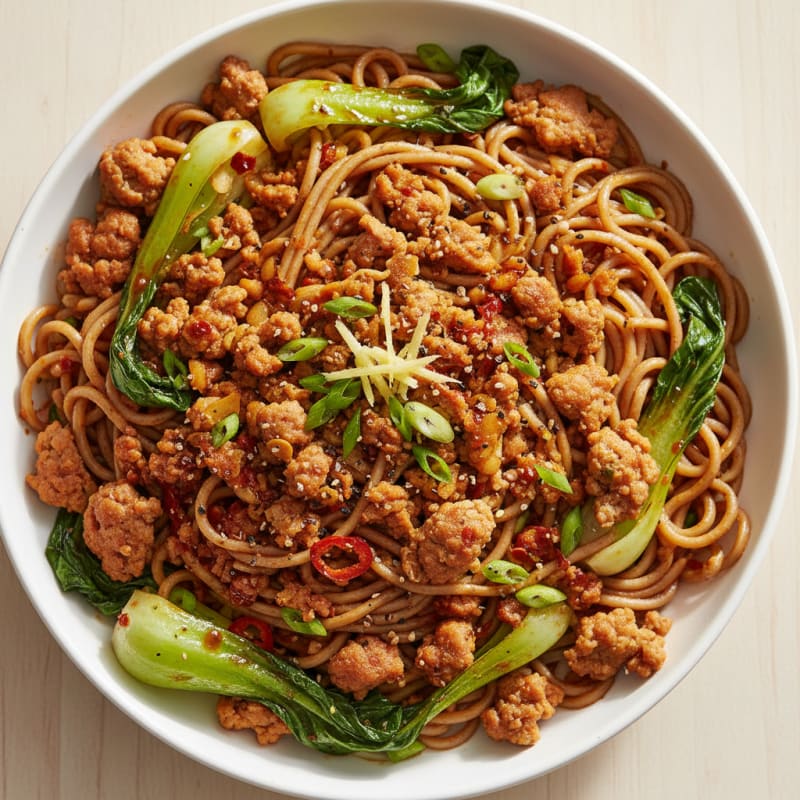 Spicy Chili-Garlic Pork Dan Dan Noodles