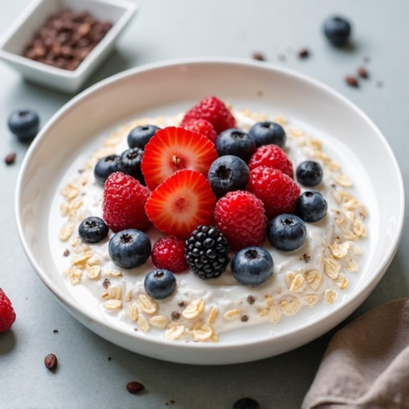 Vanilla-Berry Protein Overnight Oats