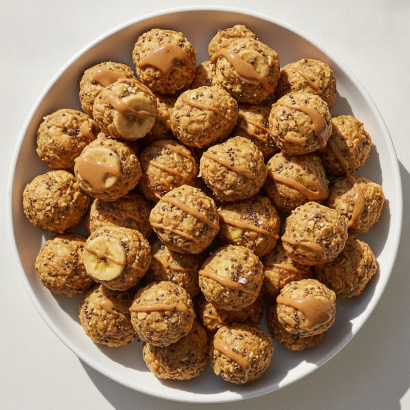 Almond Butter Banana Power Bites