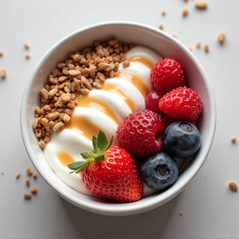Greek Yogurt Protein Bowl with Berries and Almond Butter
