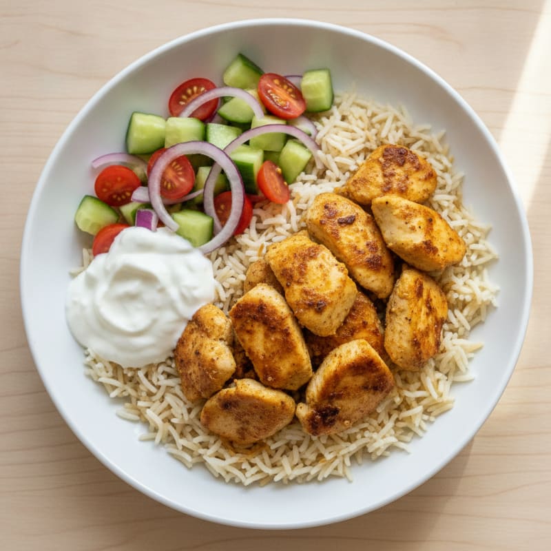 Chicken Shawarma Rice Bowl