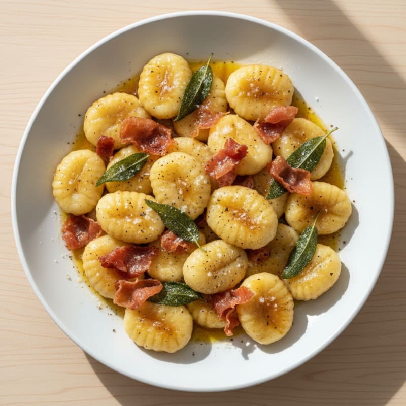 Ricotta Gnocchi with Sage Butter Sauce