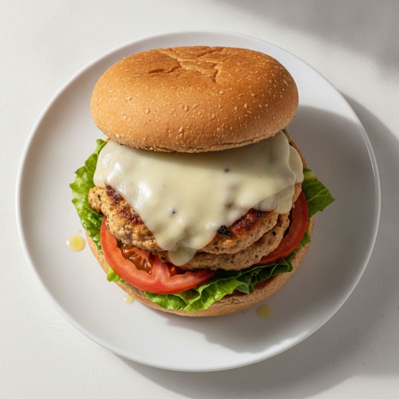 Hatch Chile & Pepper Jack Chicken Burger
