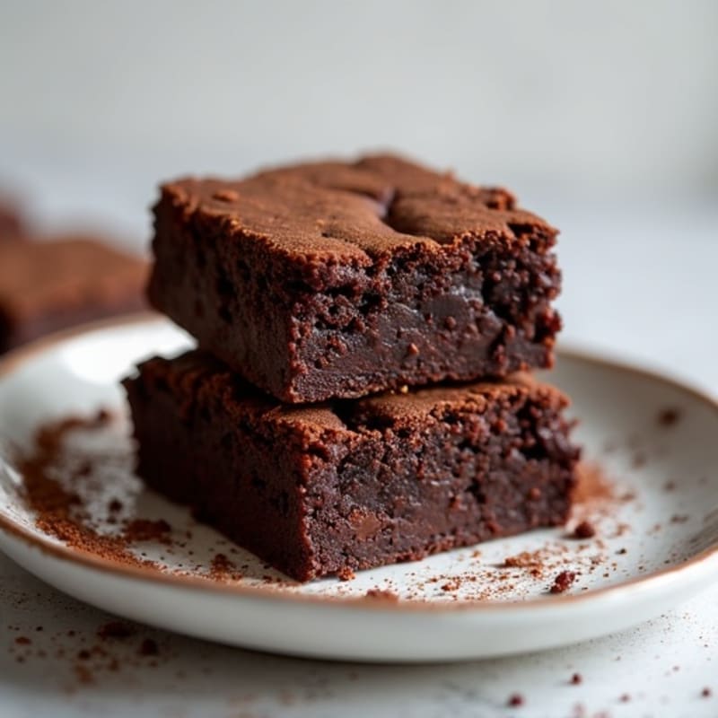 Black Bean Fudgy Chocolate Protein Brownies