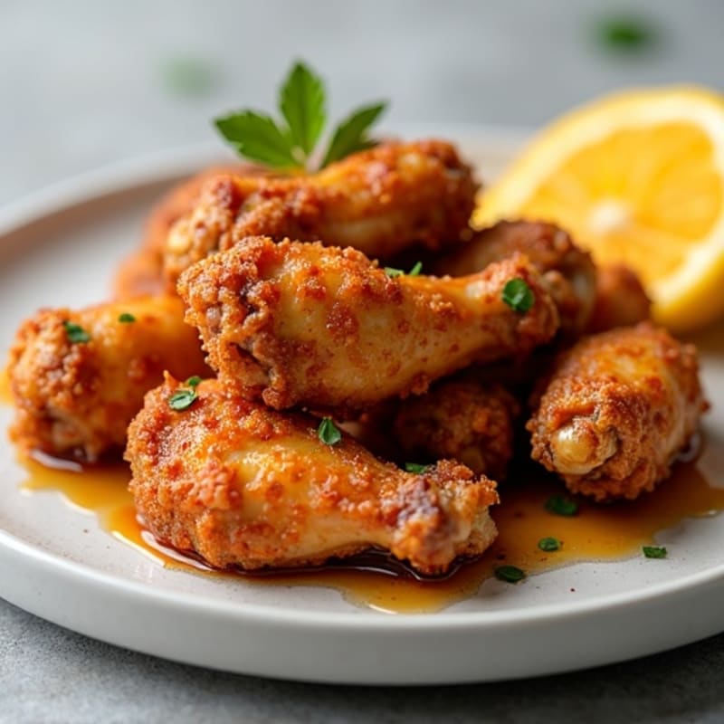 Crispy Honey Glazed Chicken Wings