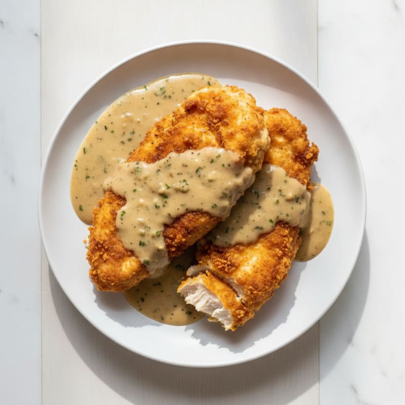 Buttermilk Fried Chicken with Creamy Gravy