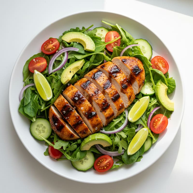 BBQ Chicken and Avocado Salad