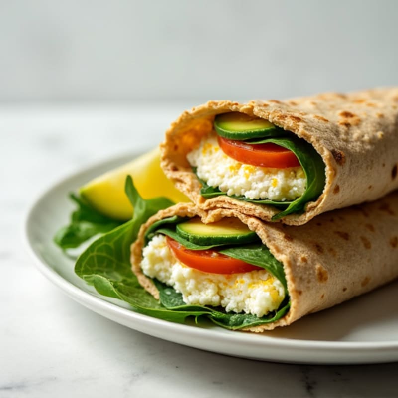 Turkey and Egg White Wraps with Spinach