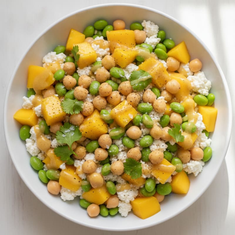 Mango Chickpea Cottage Cheese Salad