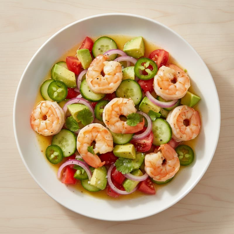 Zesty Shrimp Avocado Ceviche