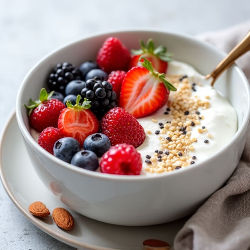 Creamy Protein-Packed Quark Bowl with Fresh Berries