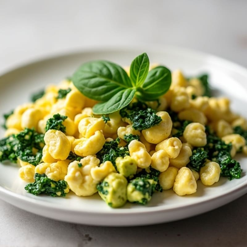 Egg White and Cottage Cheese Scramble with Spinach