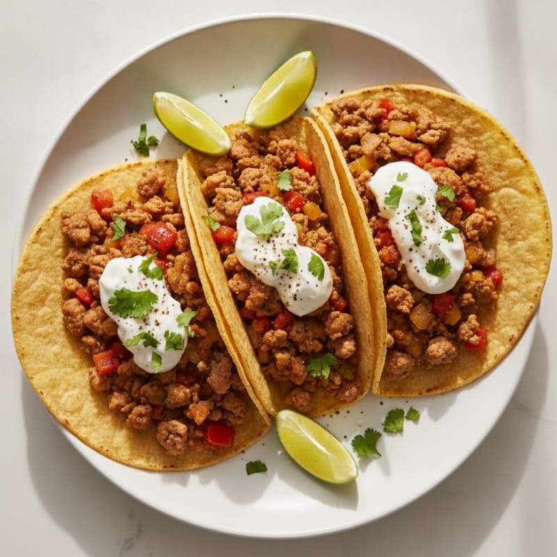 Southwest Ground Turkey Tacos