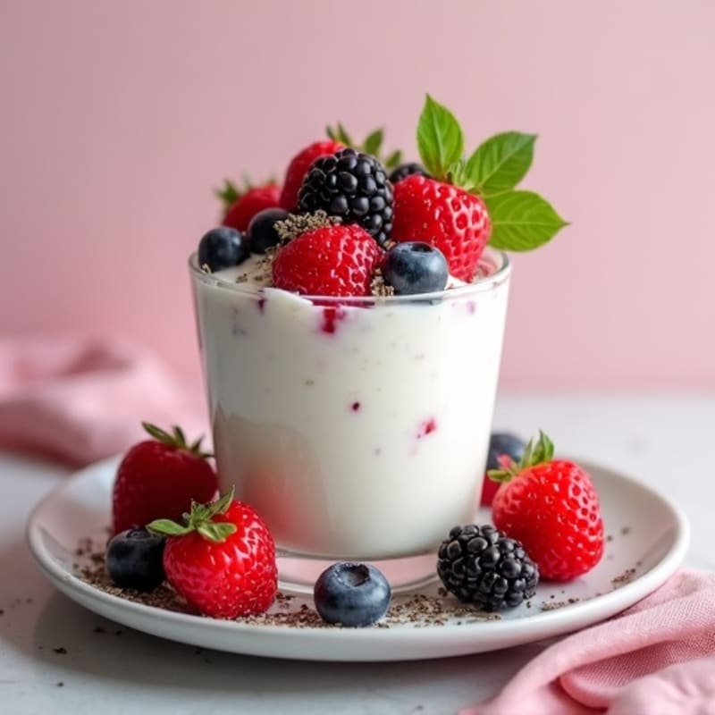 Creamy Greek Yogurt Protein Parfait with Mixed Berries