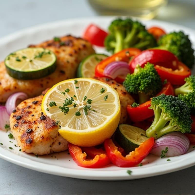 Sheet Pan Lemon Herb Chicken and Roasted Vegetables