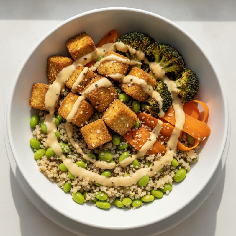 Roasted Vegetable and Tofu Power Bowl