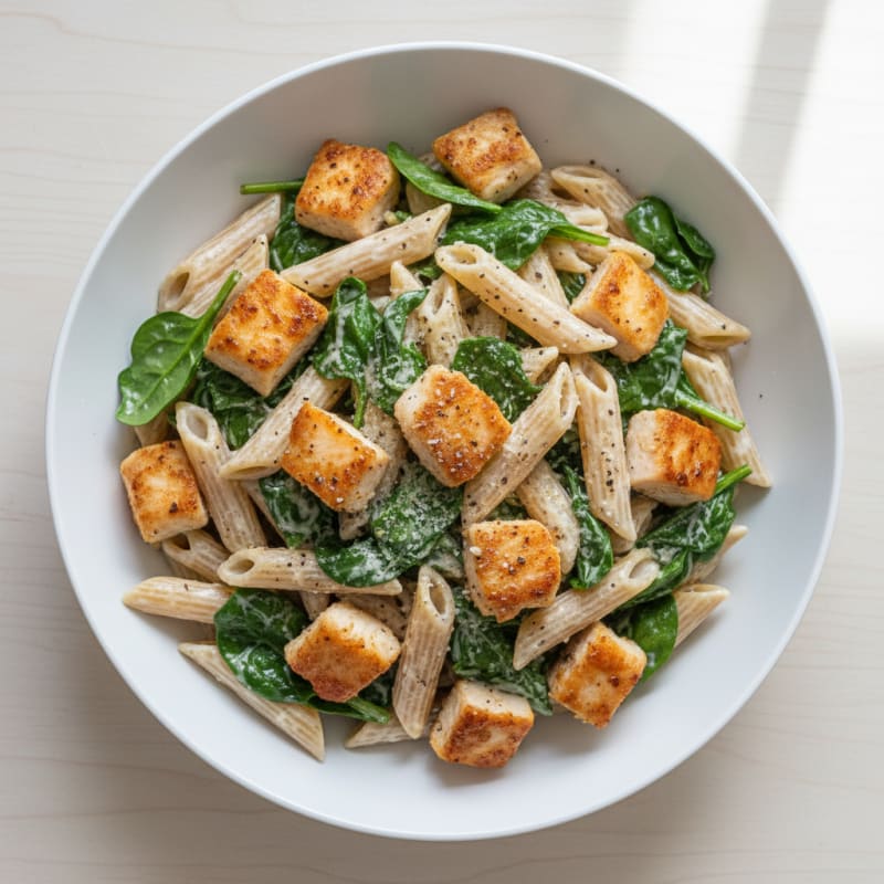 Creamy Garlic Alfredo Pasta with Chicken