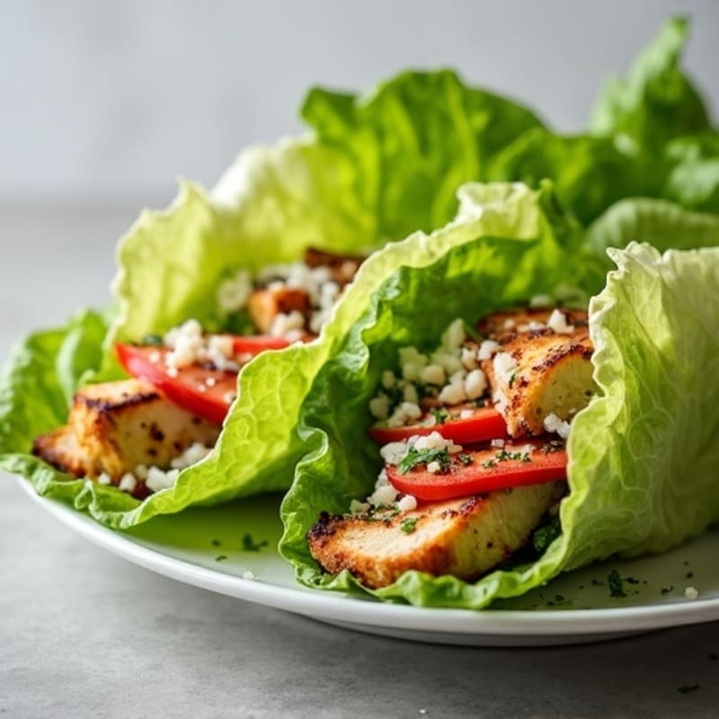 Grilled Chicken Caesar Lettuce Wraps