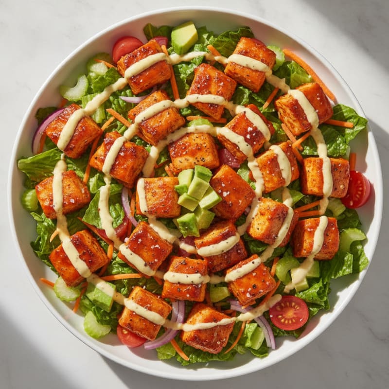 Buffalo Chicken Salad with Creamy Dressing