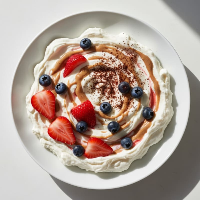 Silky Greek Yogurt Protein Mousse with Berries