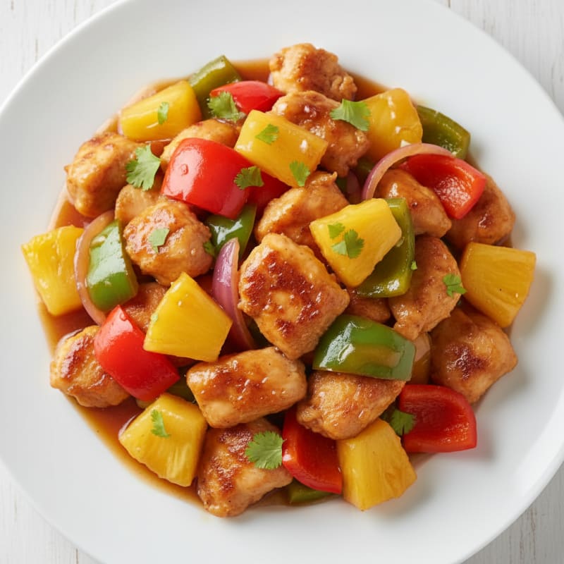 Sweet and Sour Chicken with Pineapple