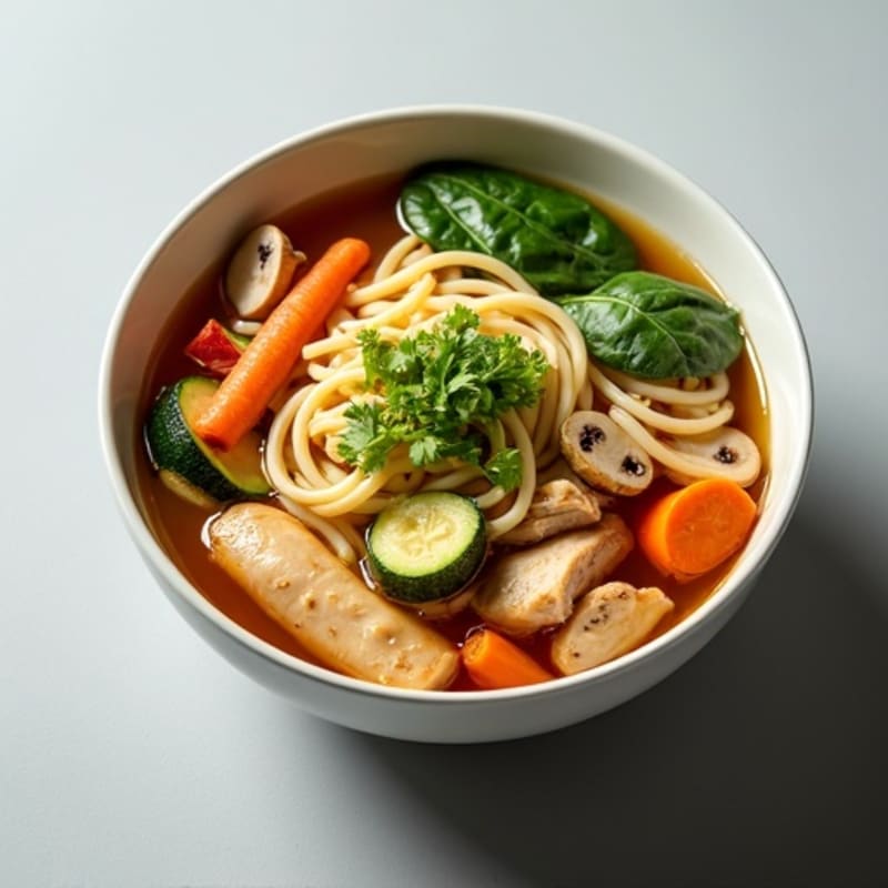 Umami Chicken and Vegetable Noodle Soup