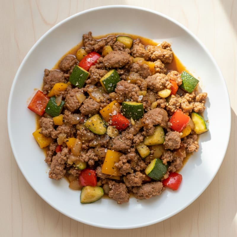 Ground Beef and Vegetable Skillet