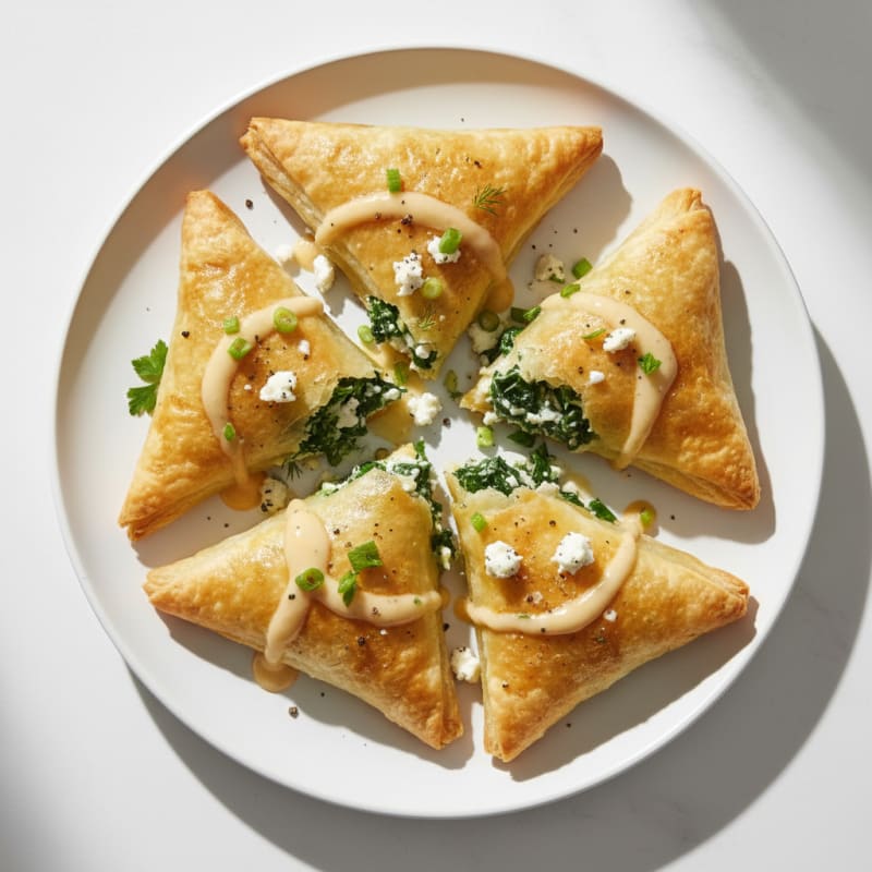 Spinach and Feta Phyllo Triangles
