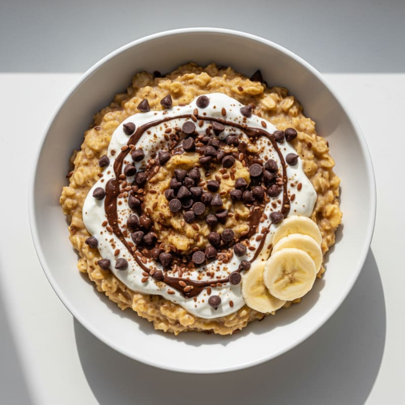 Creamy Banana Chocolate Chip Oats