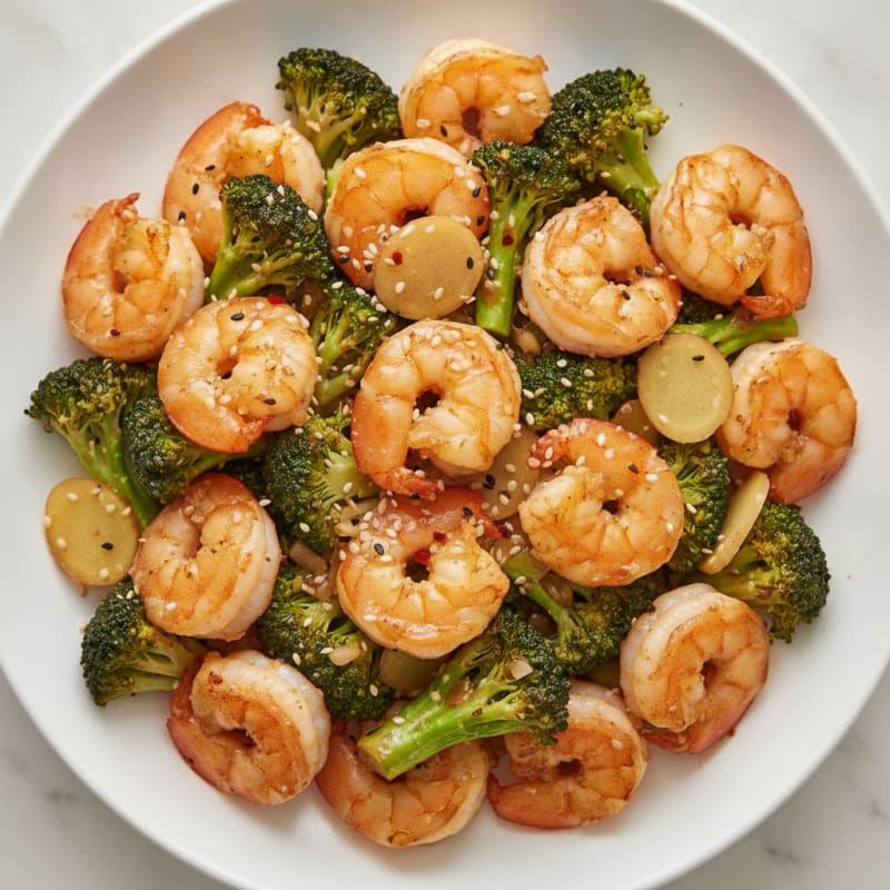 Garlic Shrimp and Broccoli Stir-Fry