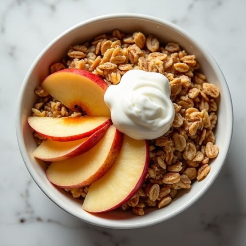 Cinnamon-Maple Baked Apple Oatmeal Bowl