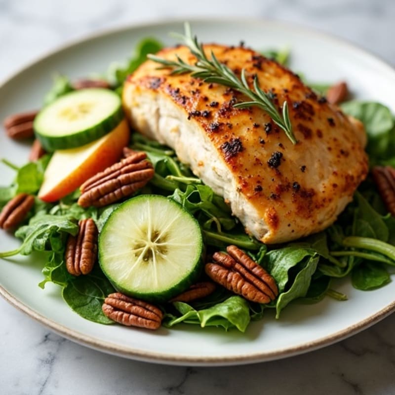 Herb-Roasted Chicken and Crispy Apple Pecan Salad