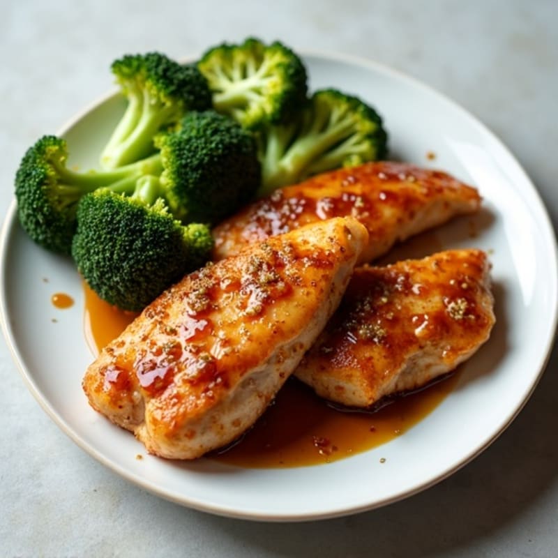 Crispy Teriyaki Chicken with Roasted Broccoli
