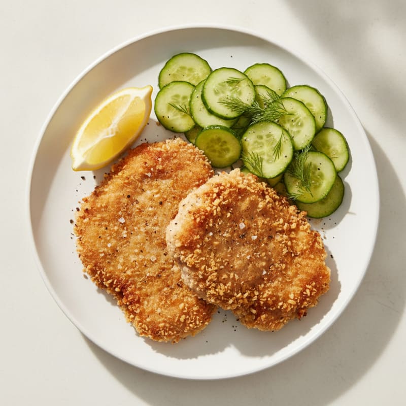 Hearty Pork Schnitzel with Lemon