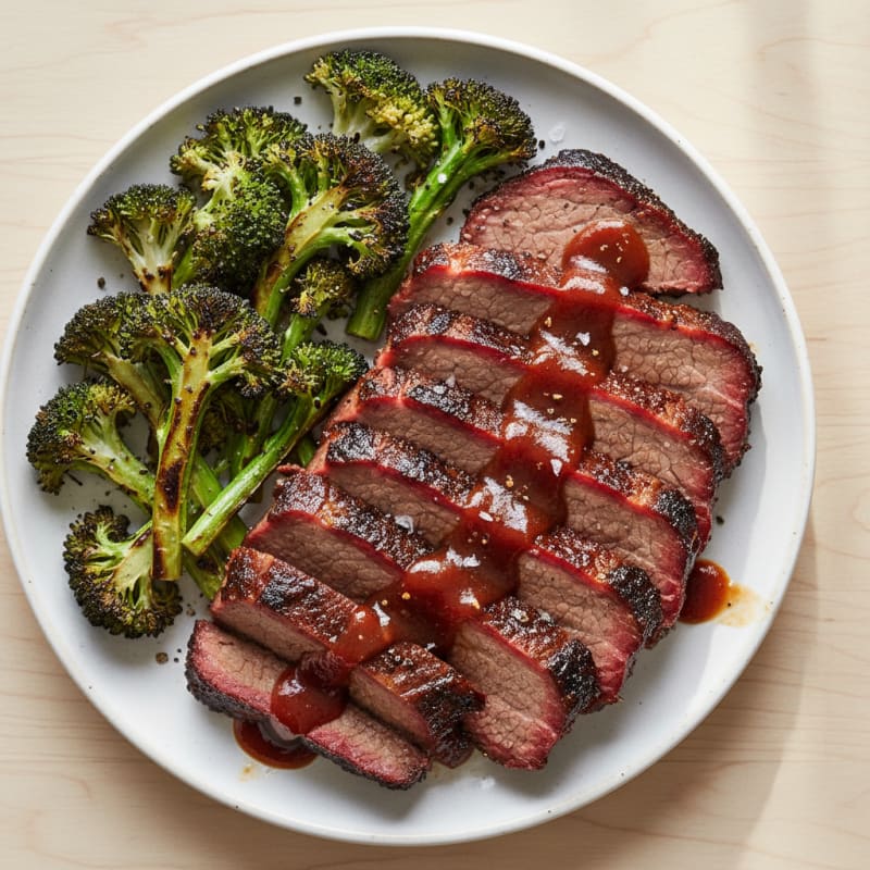 Slow-Smoked Texas Brisket with BBQ Glaze