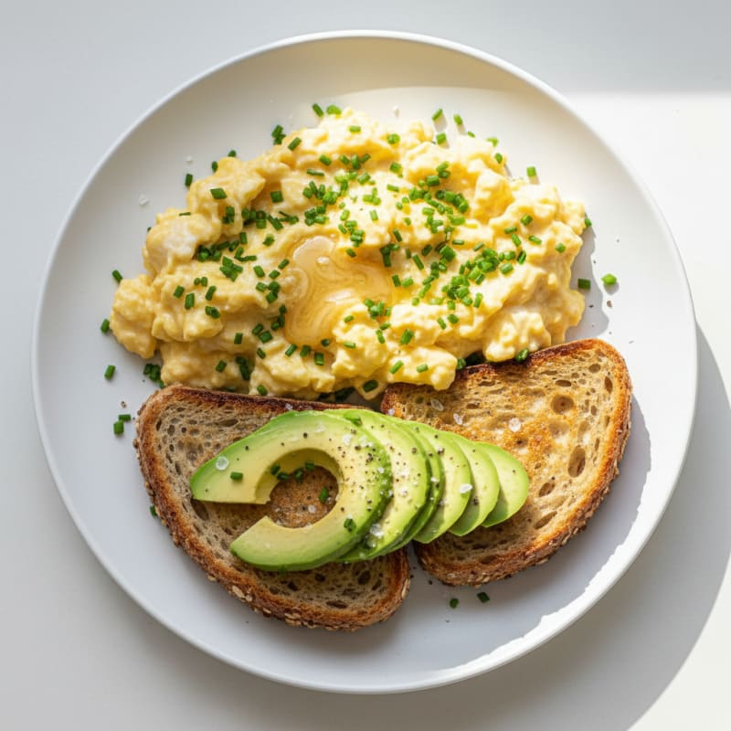 Creamy Scrambled Eggs with Chives