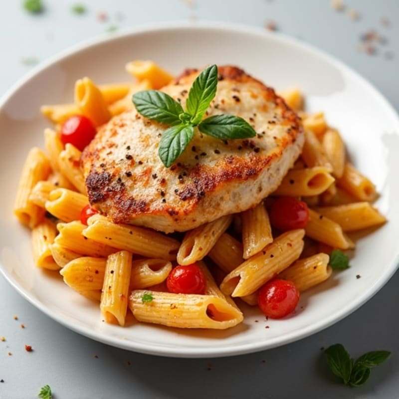 Spicy Chicken with Creamy Paprika Pasta