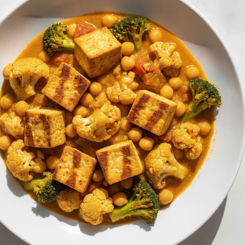 Roasted Vegetable and Chickpea Curry
