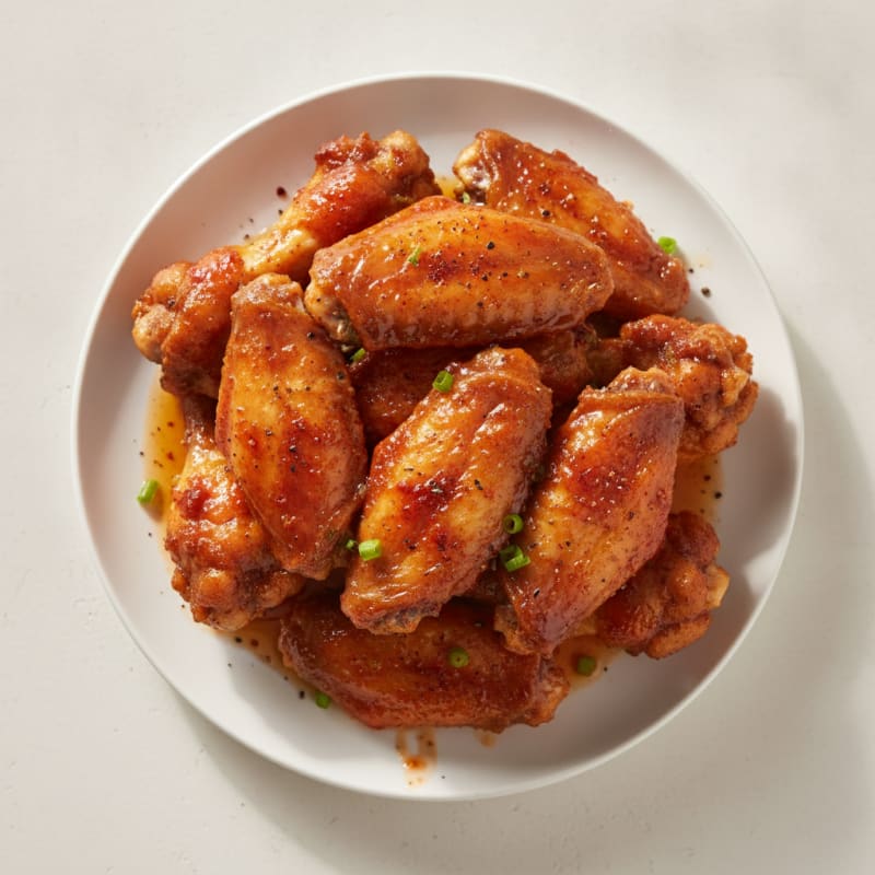 Spicy Honey BBQ Chicken Wings