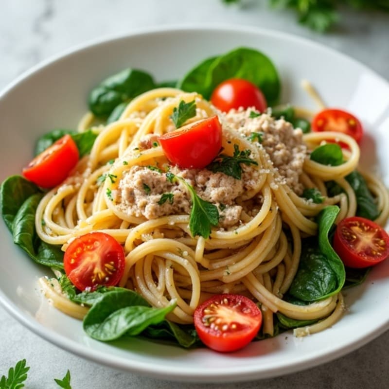 Zesty Tuna Whole Wheat Pasta with Fresh Herbs