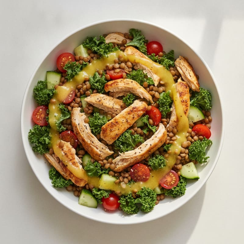 Lentil and Vegetable Power Bowl